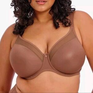 Elomi Women's Smooth Unlined Underwire Bra 46 DDD US NWT $65 RP Aerocool Fabric